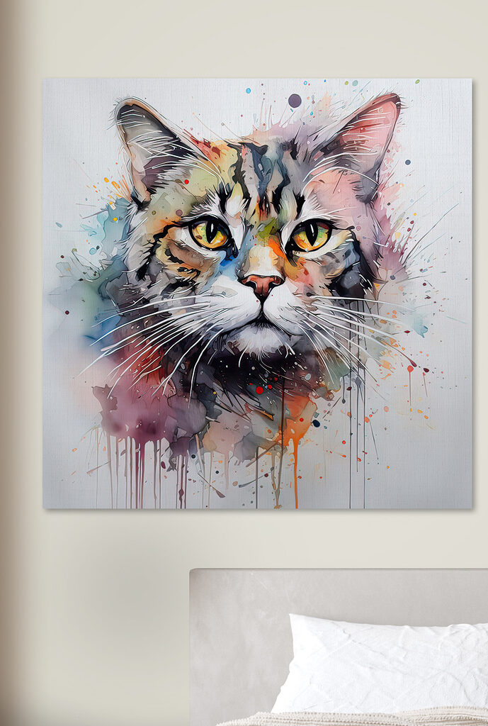 Painting of a cat