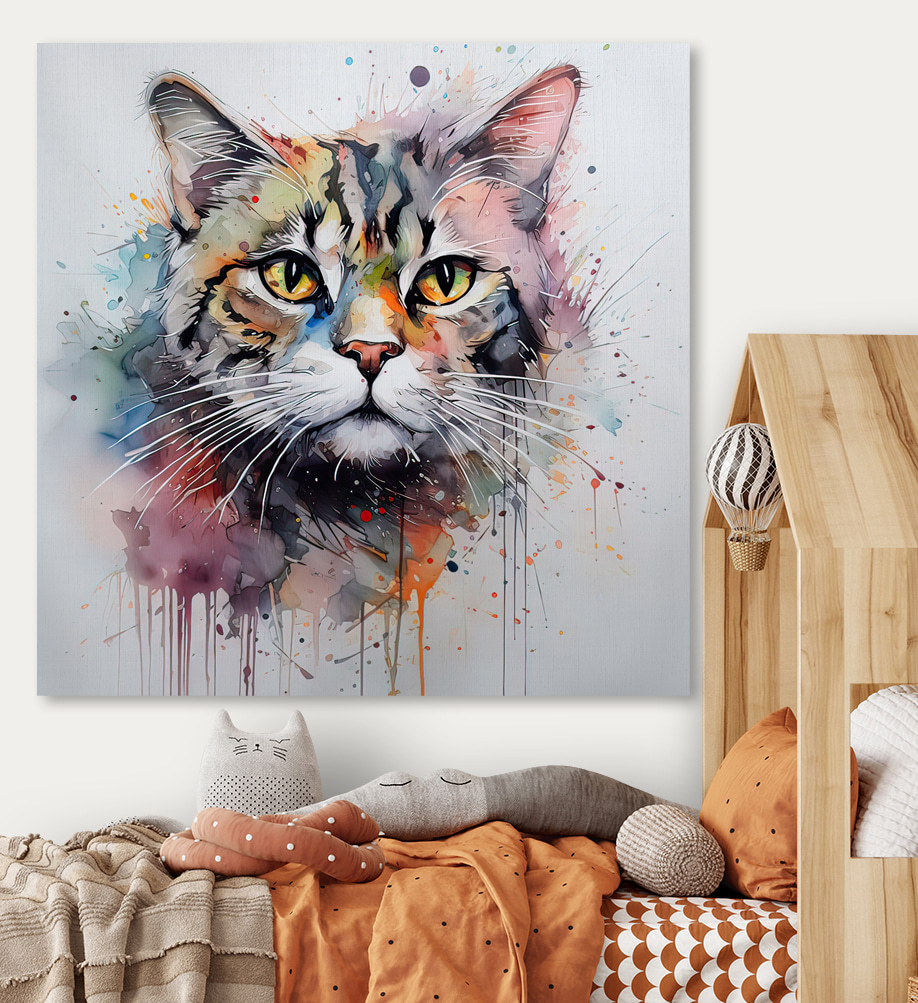 Painting of a cat