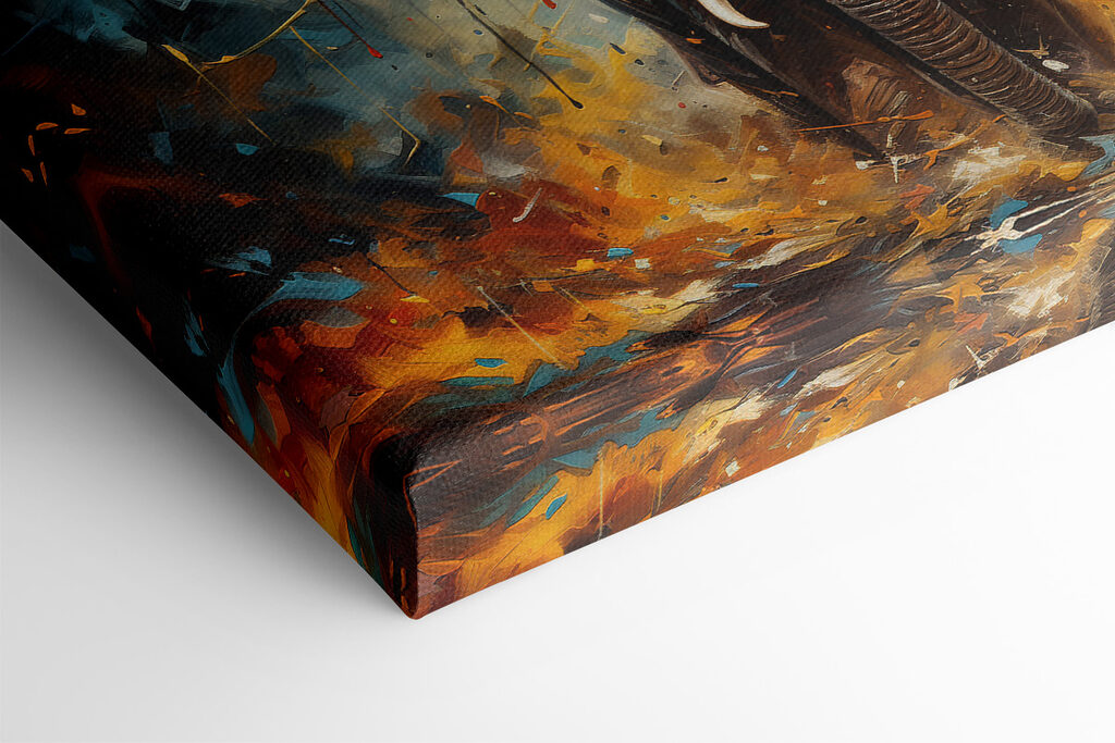 An elephant with tusks and dirt An elephant with tusks and dirt