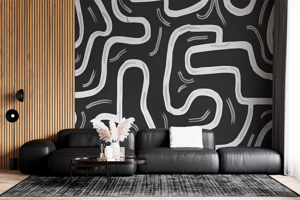 Black and white maze Black and white maze