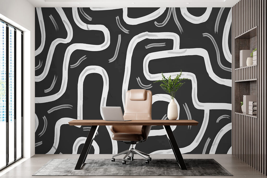 Black and white maze Black and white maze