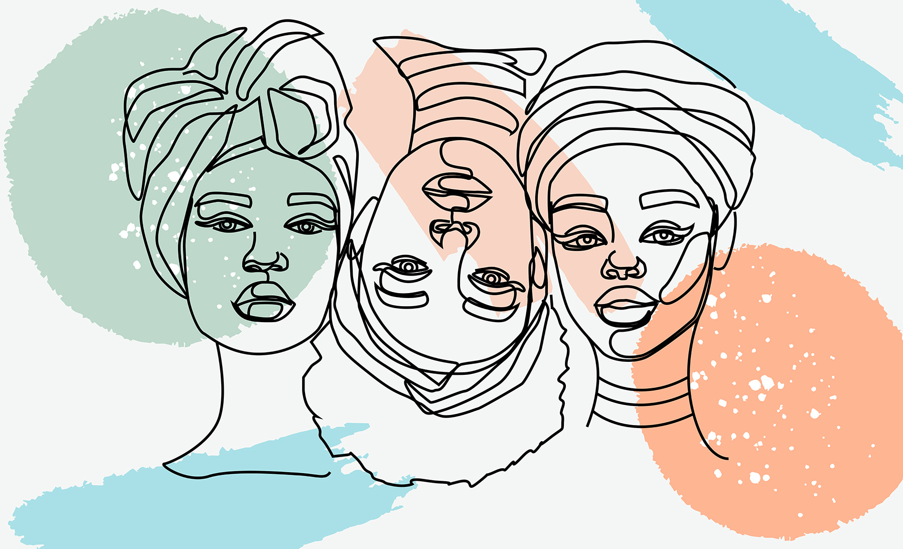 Group of women's faces