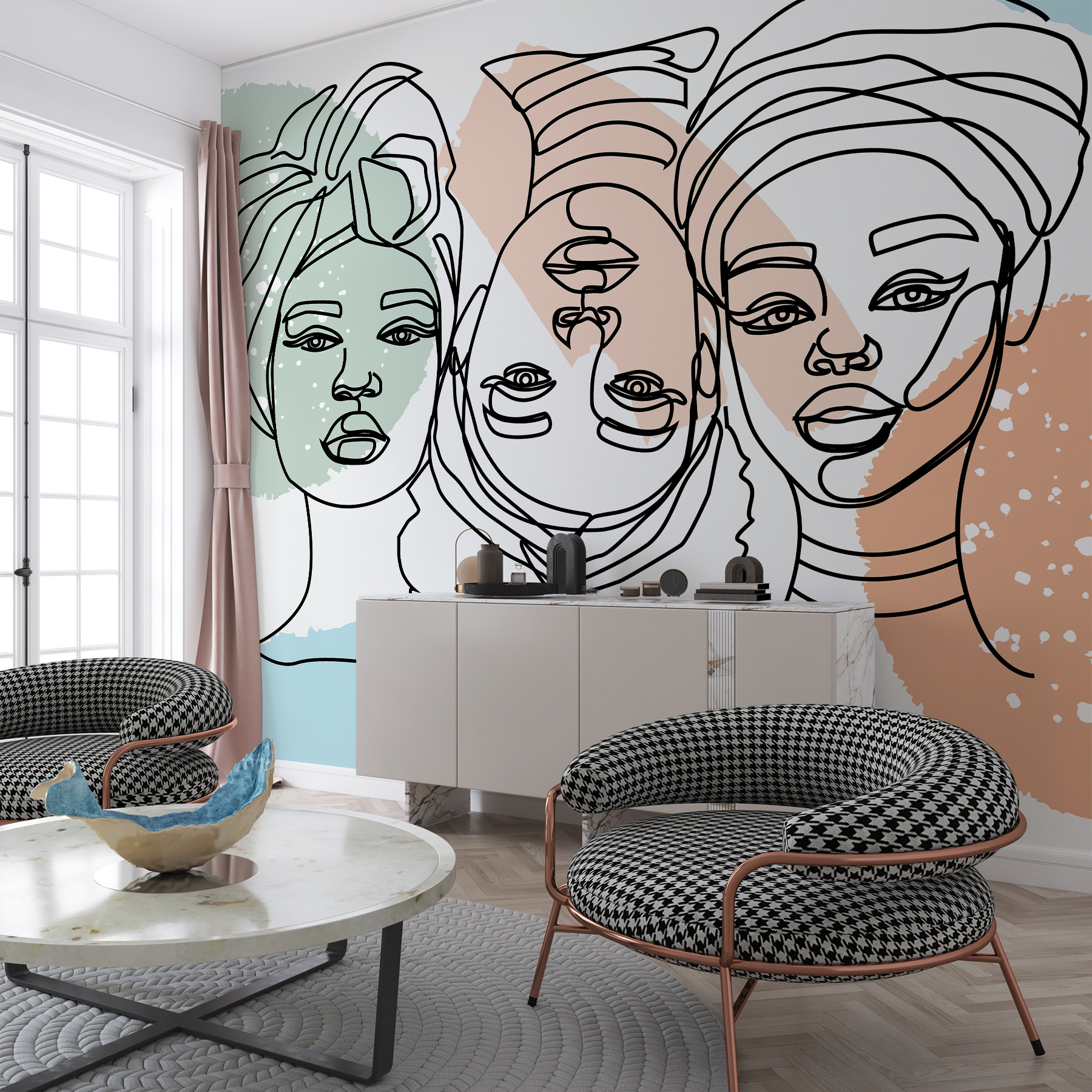 Group of women's faces