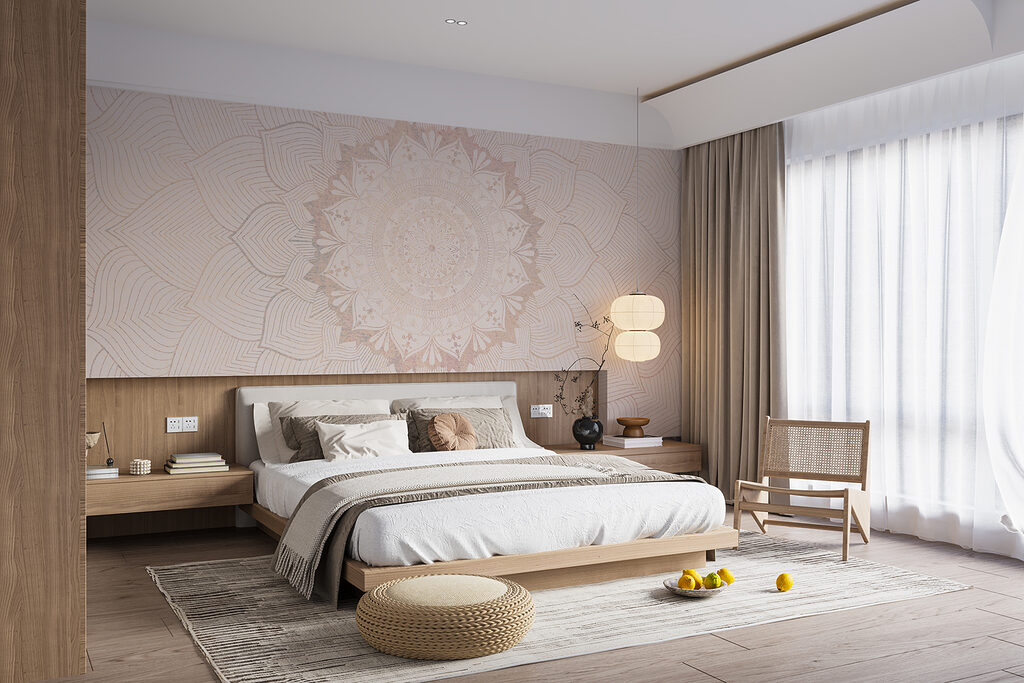 Circular pattern on a white surface