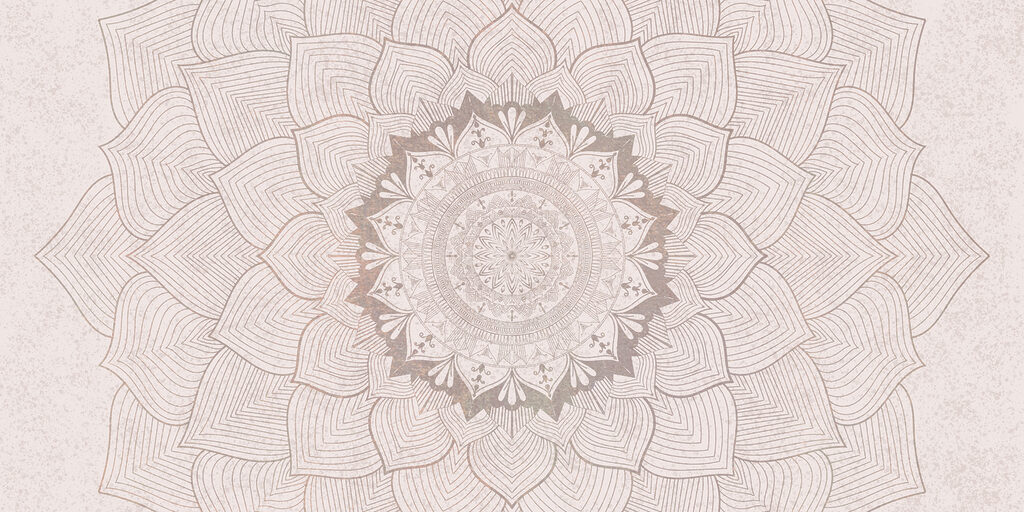 Circular pattern on a white surface