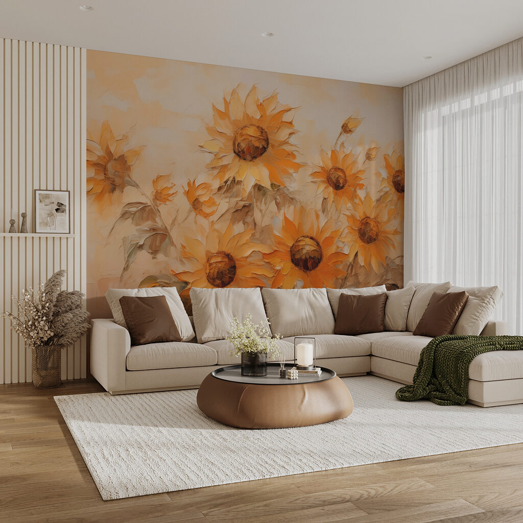 Painting of sunflowers Painting of sunflowers