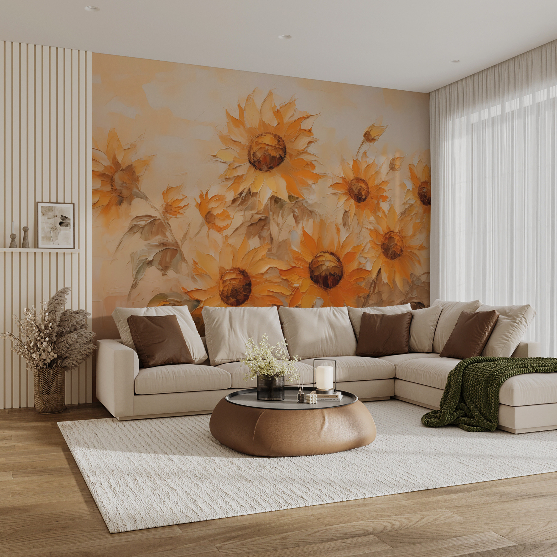 Painting of sunflowers Painting of sunflowers