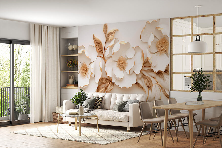 Elegant blooms in creamy hues Elegant blooms in creamy hues