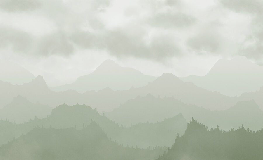 Foggy mountain range Foggy mountain range