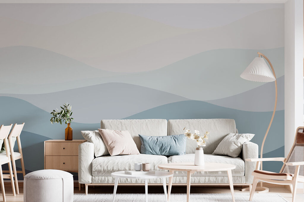 Grey and white waves Grey and white waves