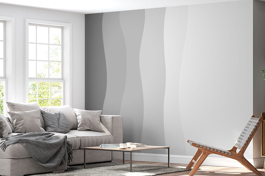 Grey and white wavy lines Grey and white wavy lines