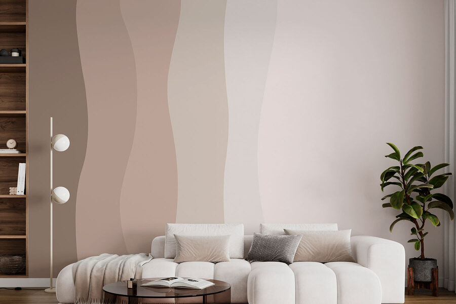 White and brown wavy lines White and brown wavy lines