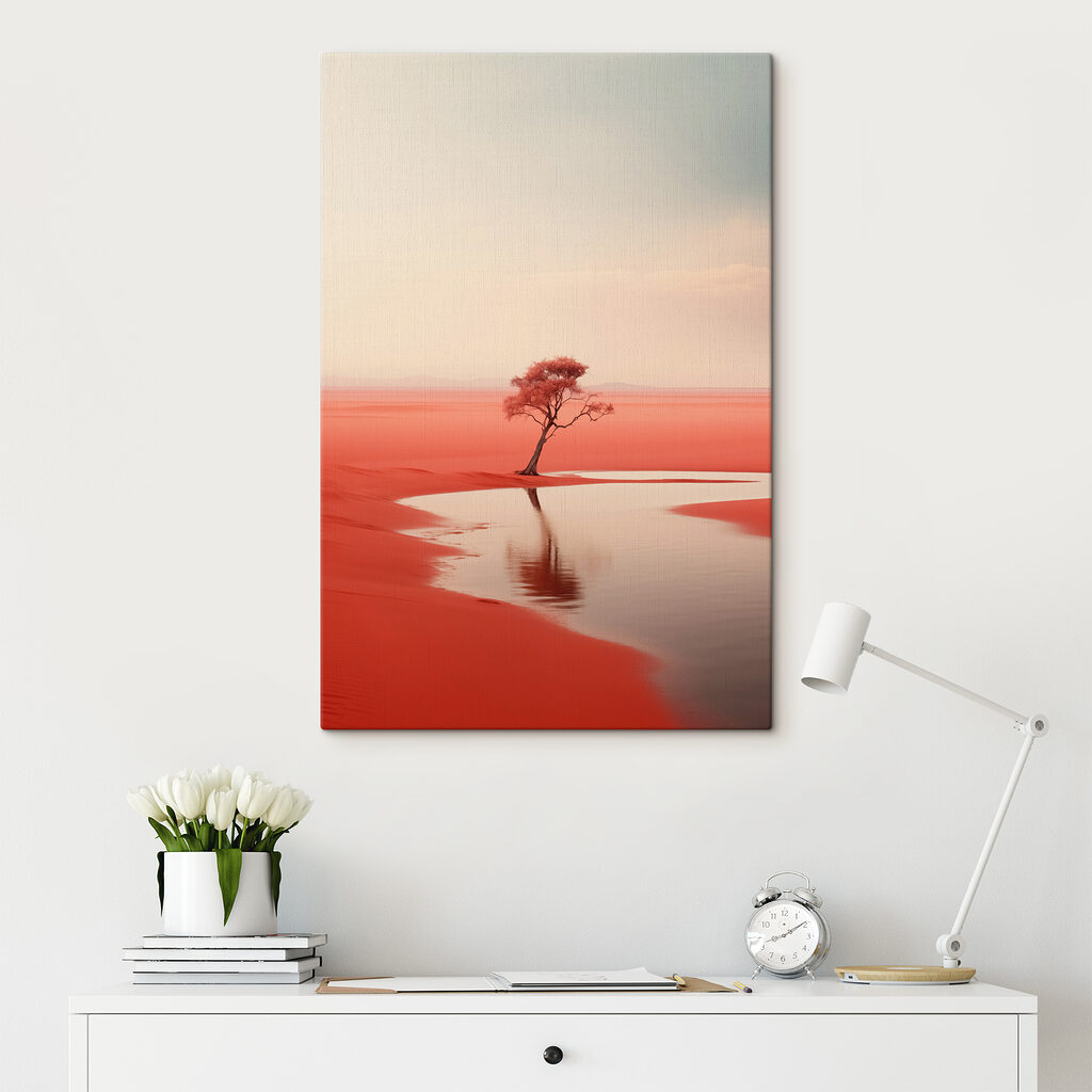 Tree in a red desert