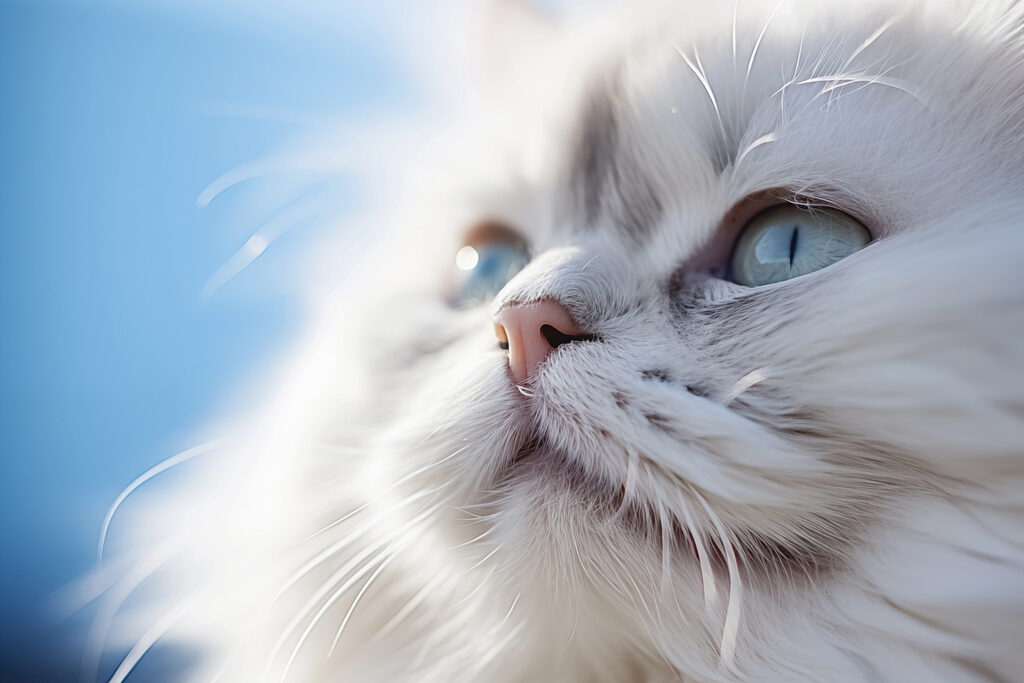 Feline grace under bright skies Feline grace under bright skies