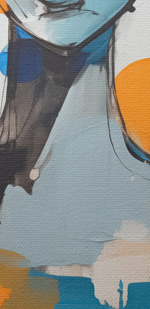 Painting of women's faces