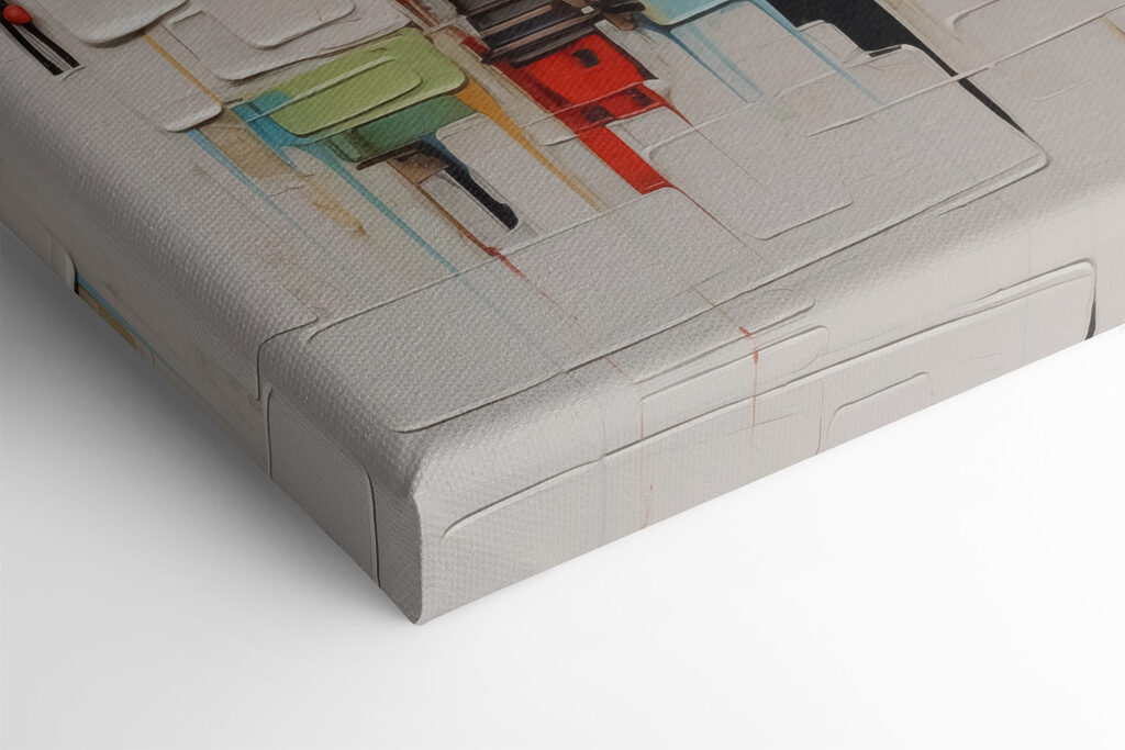 Painting of a city Painting of a city