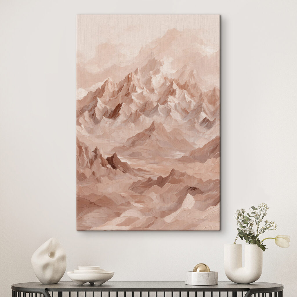 Mountain range with many peaks Mountain range with many peaks