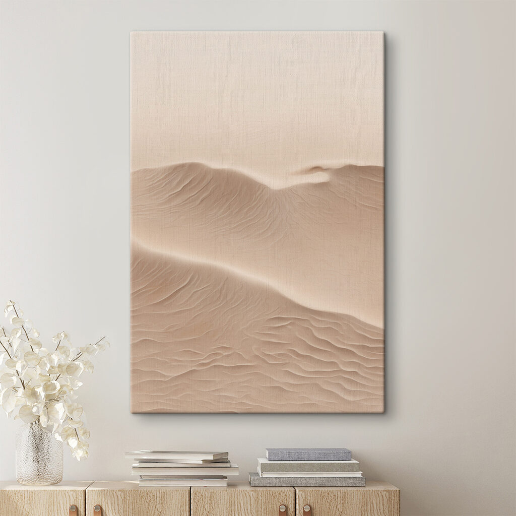 Sand dunes with waves