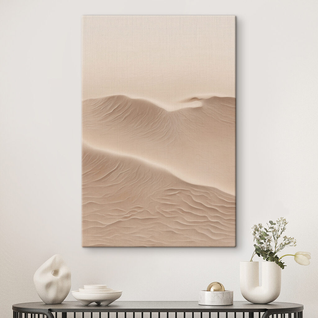 Sand dunes with waves