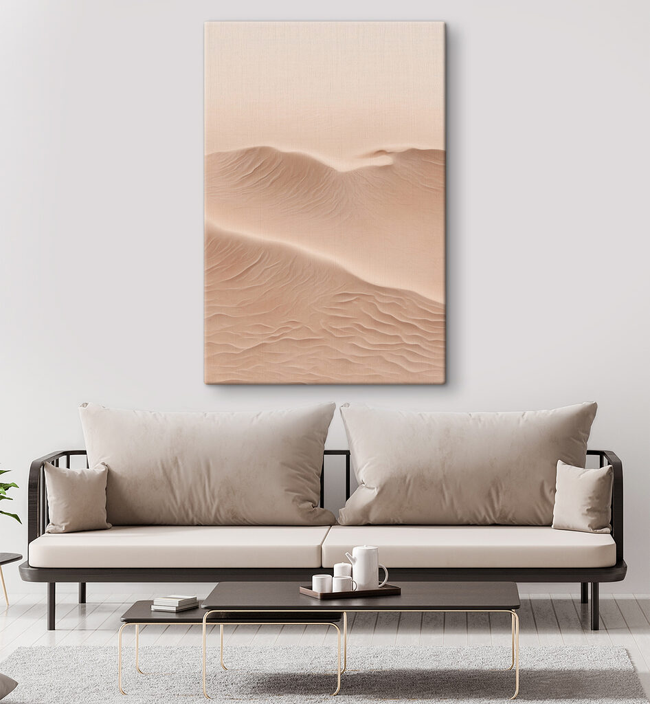 Sand dunes with waves