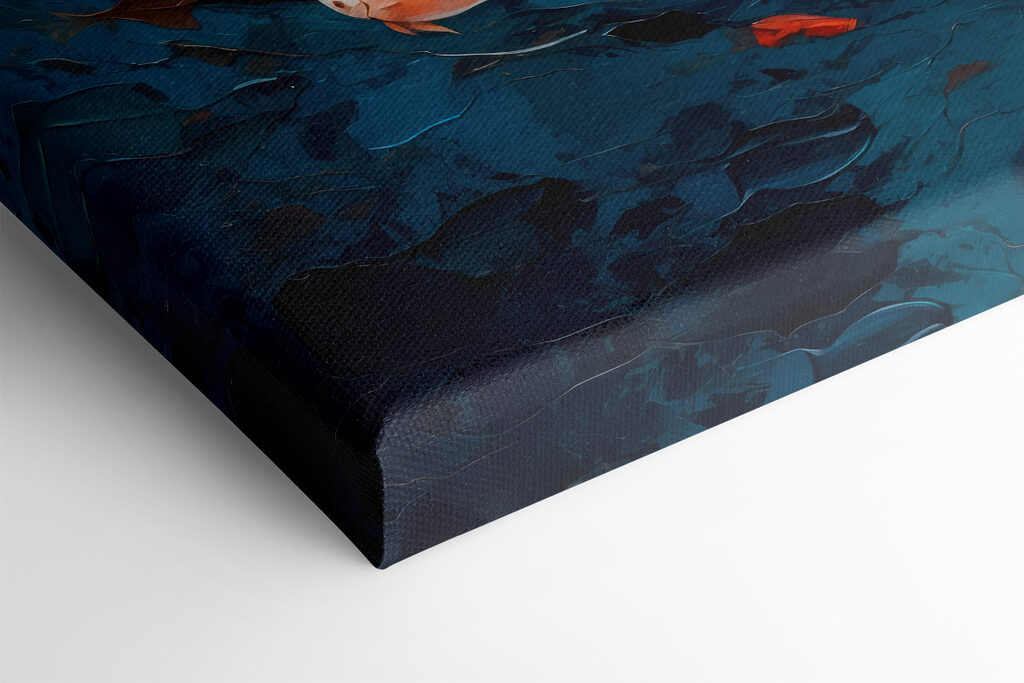 Painting of fish swimming in the water Painting of fish swimming in the water