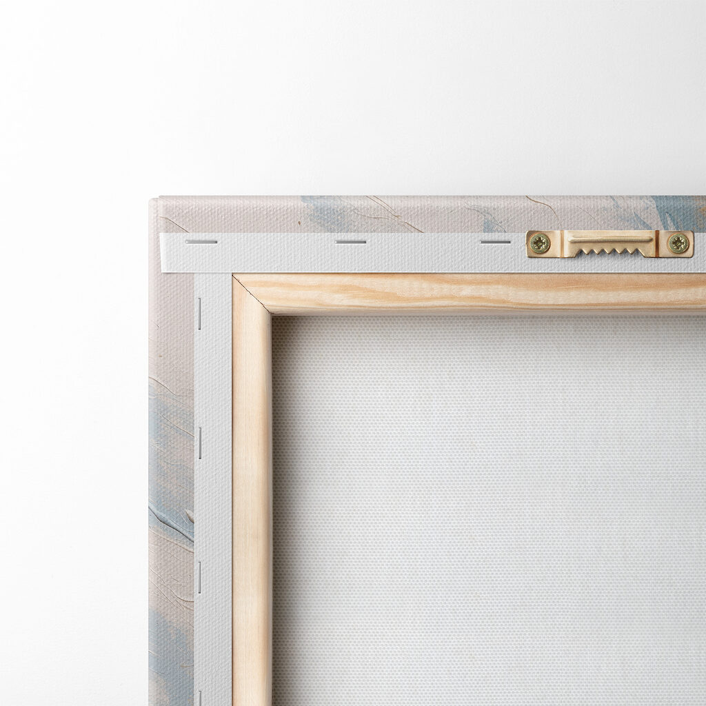 Painting of blue and orange paint Painting of blue and orange paint