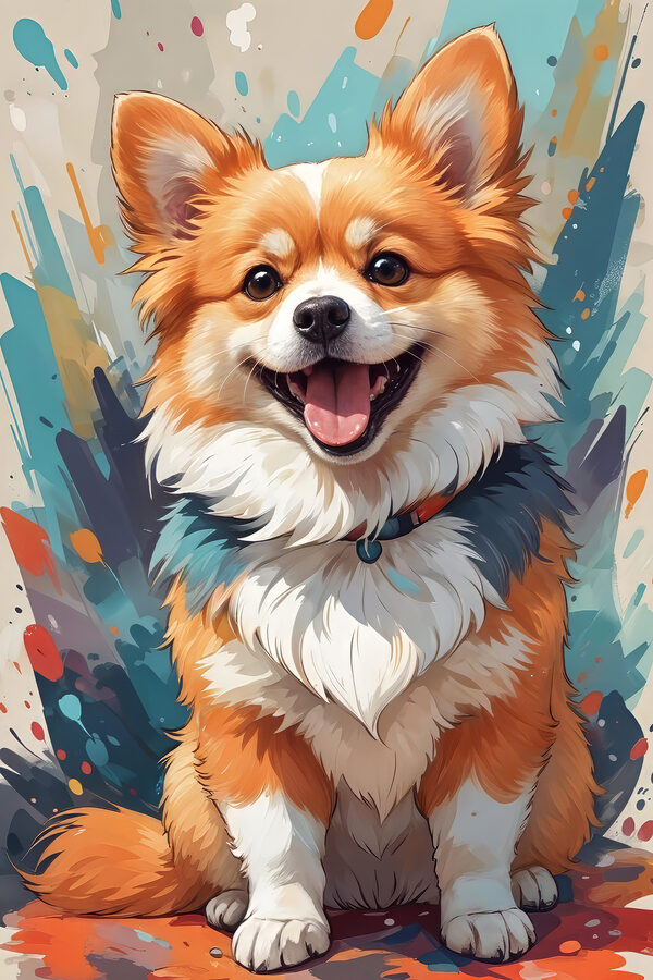 Dog with its mouth open Dog with its mouth open