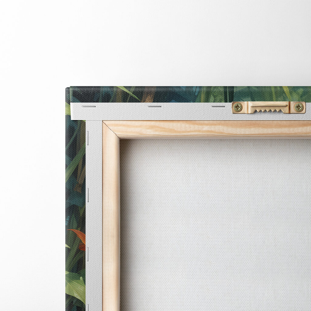 Colorful duck in water