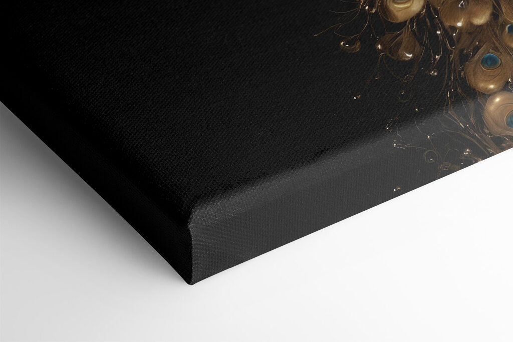 Peacock majesty amid luminous branches