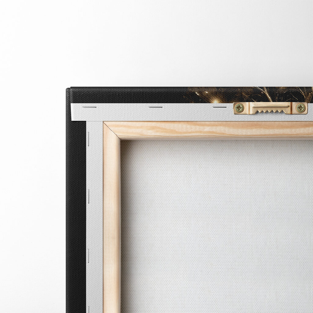 Peacock majesty amid luminous branches