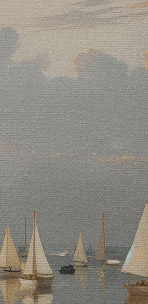 Group of sailboats on a body of water