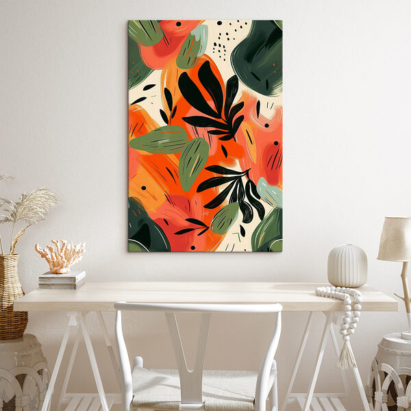 Colorful painting of leaves Colorful painting of leaves