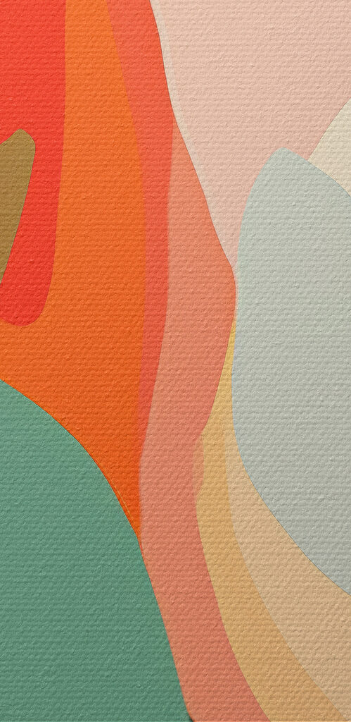 Woman's face with colorful leaves Woman's face with colorful leaves