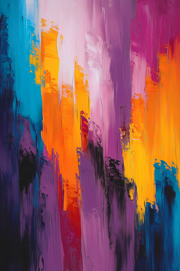 Colorful painting of different colors Colorful painting of different colors