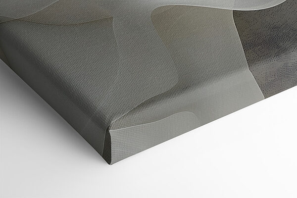 White fabric with wavy folds White fabric with wavy folds