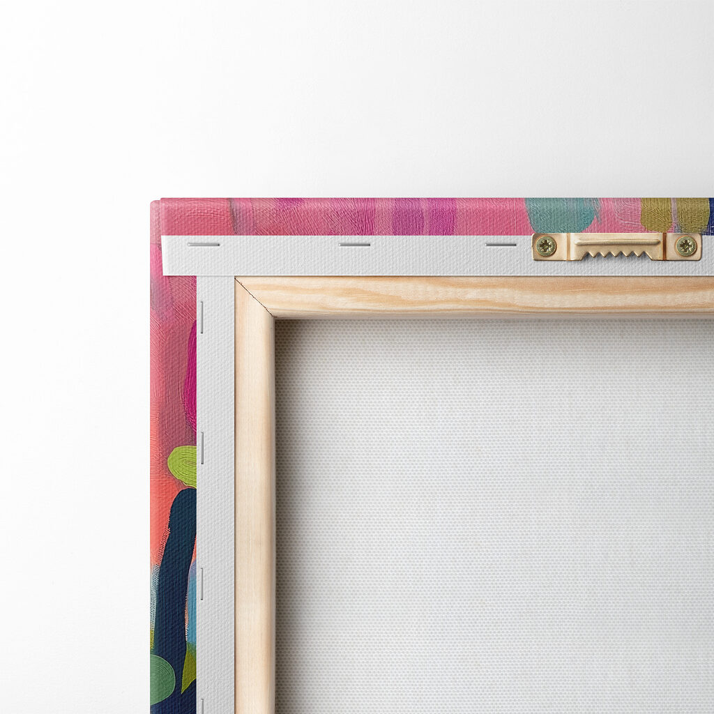 Colorful painting of flowers and plants