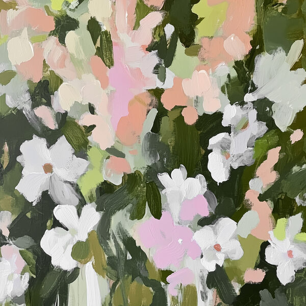 Painting of flowers and leaves Painting of flowers and leaves