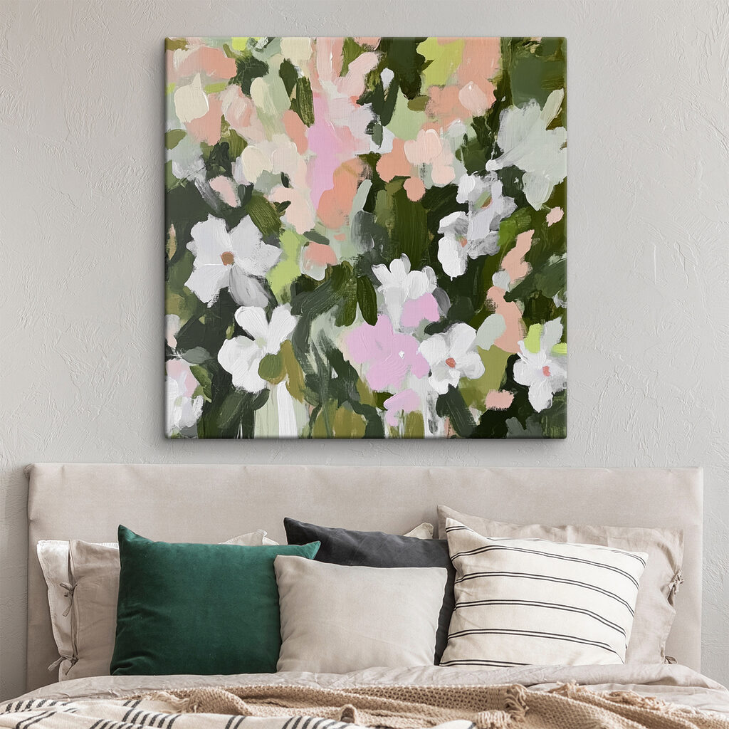 Painting of flowers and leaves Painting of flowers and leaves