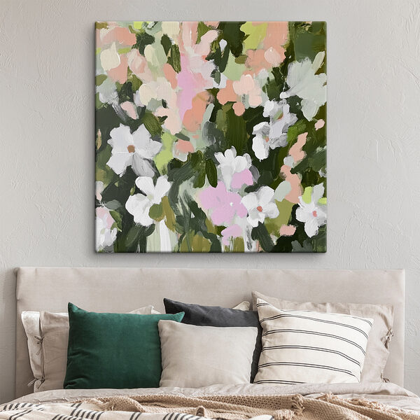 Painting of flowers and leaves Painting of flowers and leaves