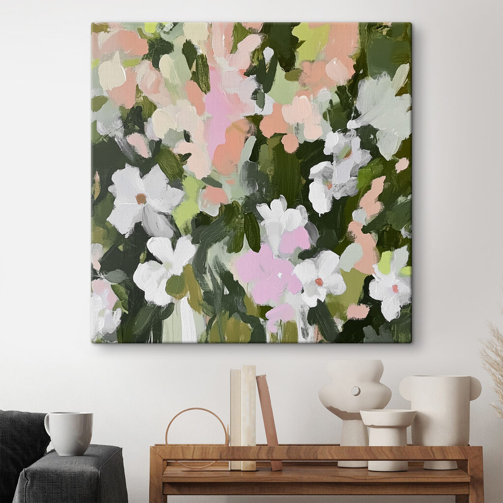 Painting of flowers and leaves Painting of flowers and leaves
