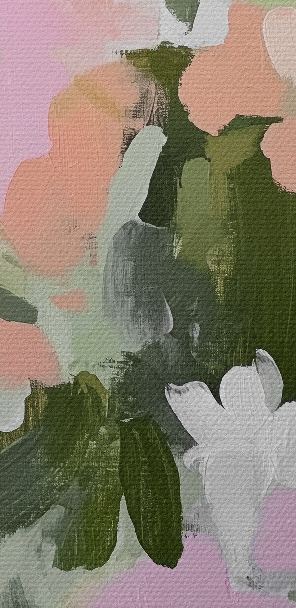 Painting of flowers and leaves Painting of flowers and leaves