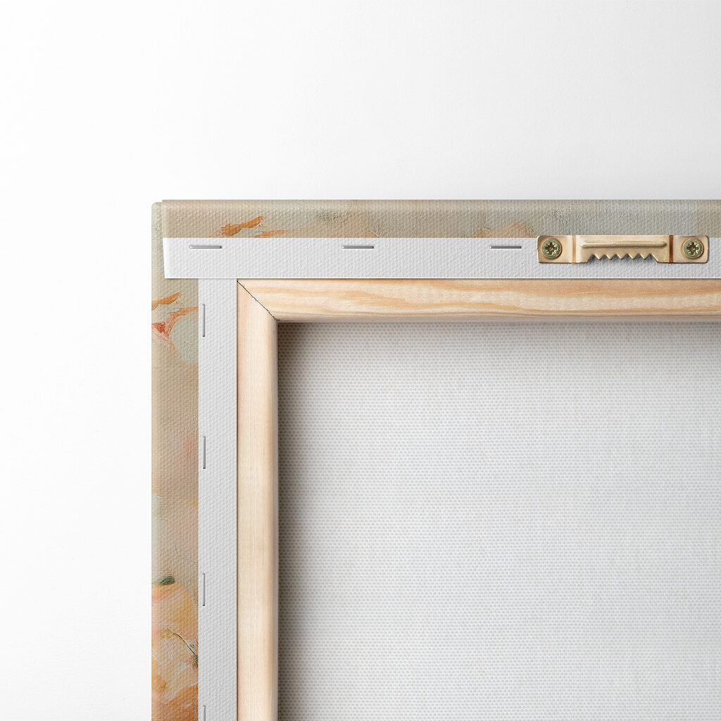 Painting of flowers on a white surface Painting of flowers on a white surface