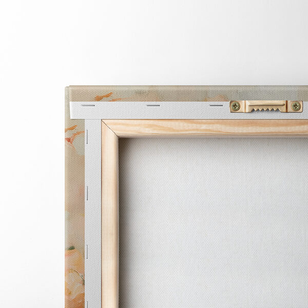 Painting of flowers on a white surface Painting of flowers on a white surface