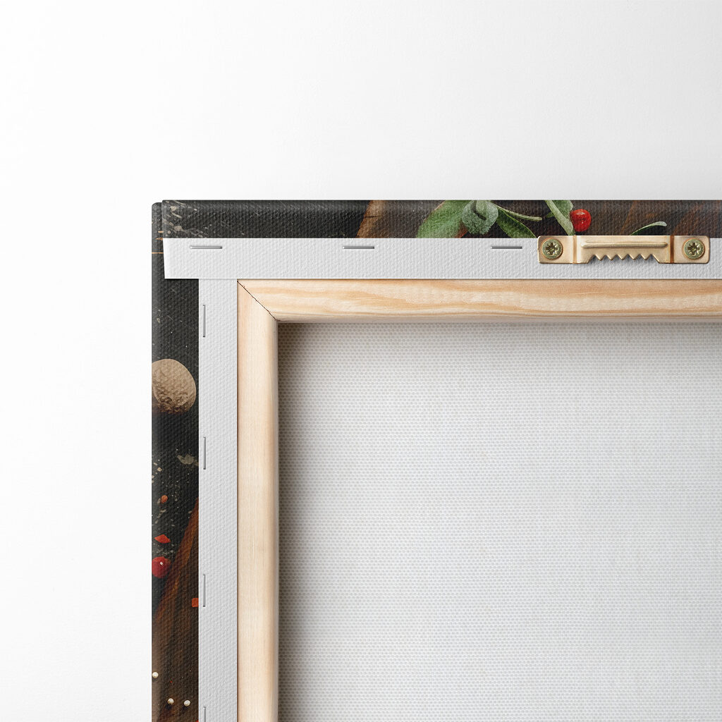 Piece of meat with spices and herbs on a cutting board Piece of meat with spices and herbs on a cutting board