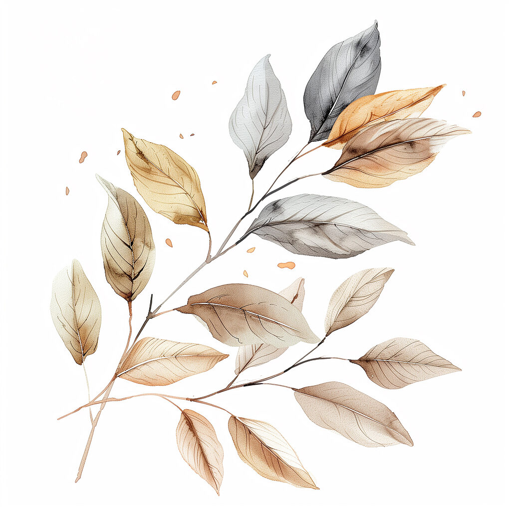 Branch with leaves on it
