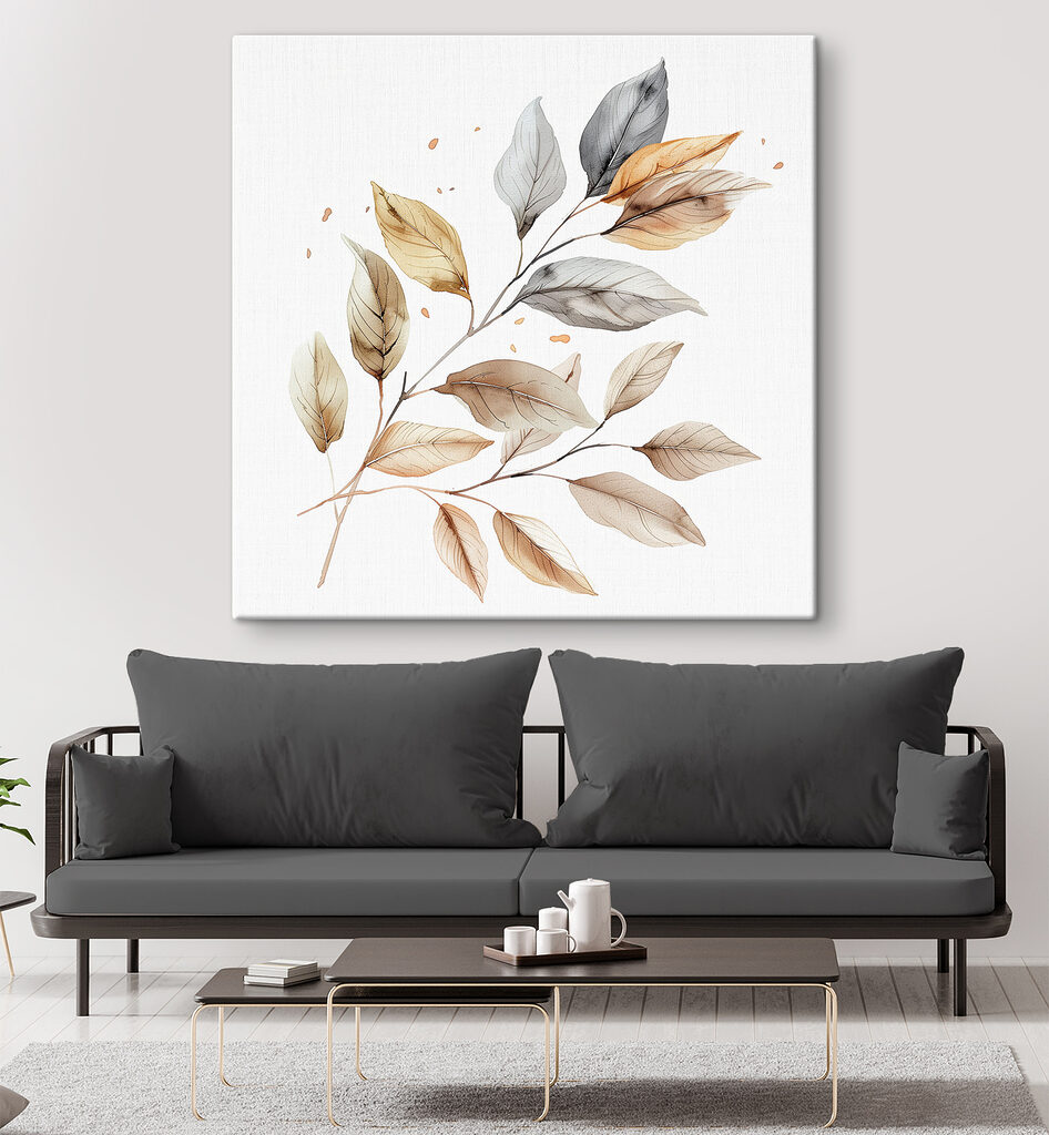 Branch with leaves on it