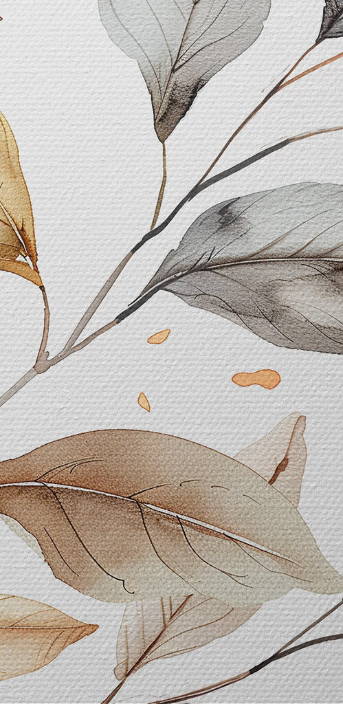 Branch with leaves on it