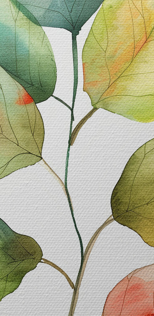 Watercolor of a leaf