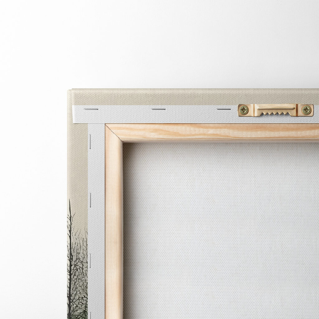 Landscape of mountains and trees and a lake Landscape of mountains and trees and a lake