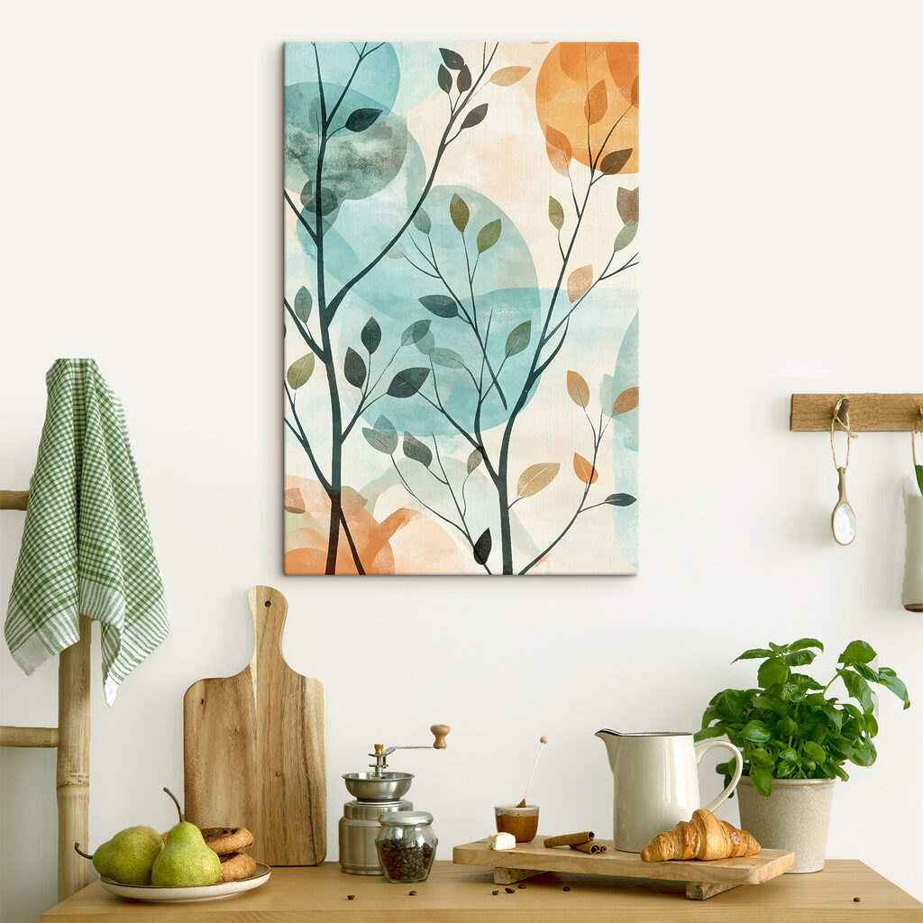 Painting of a tree with leaves